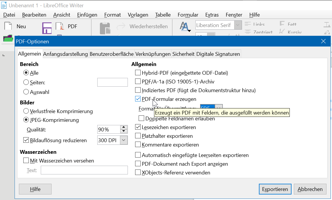 LibreOffice 6.1